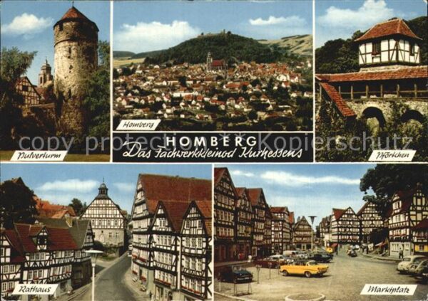 Homberg Efze Pulverturm Pförtchen Rathaus Marktplatz