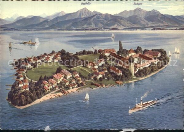 Fraueninsel Chiemsee Panoramakarte