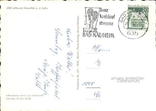 Braunfels Fliegeraufnahme mit Schloß – Bild 2
