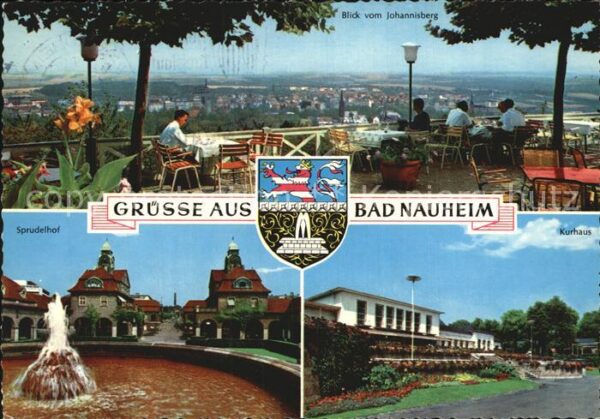 Bad Nauheim Blick vom Johannisberg Kurhaus Sprudelh