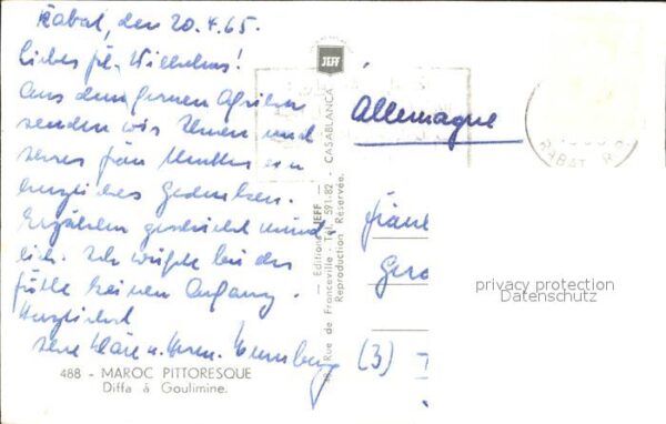 Goulimine Marokko Diffa Le Maroc pittoresque – Bild 2
