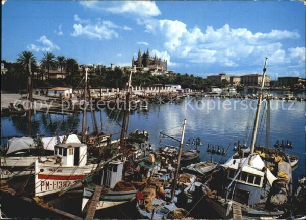 Palma de Mallorca Detalle del puerto Hafen Fischkutter