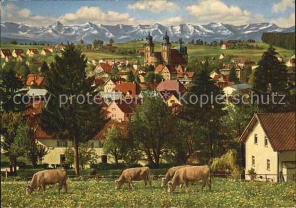 Lindenberg Allgaeu Ortsansicht mit Kirche Höhenluftkurort