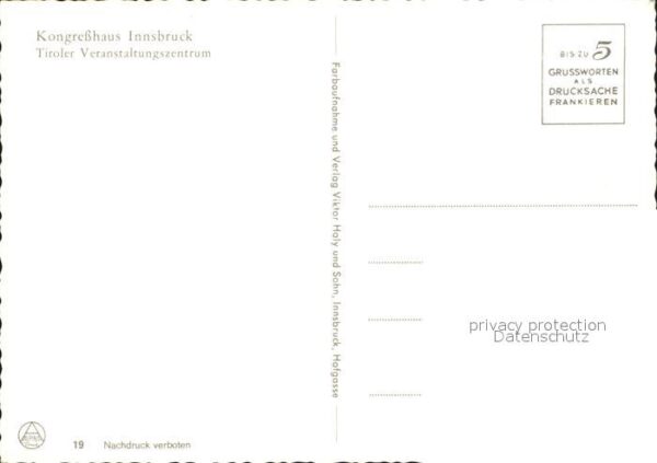 Innsbruck Kongresshaus Tiroler Veranstaltunszentr – Bild 2