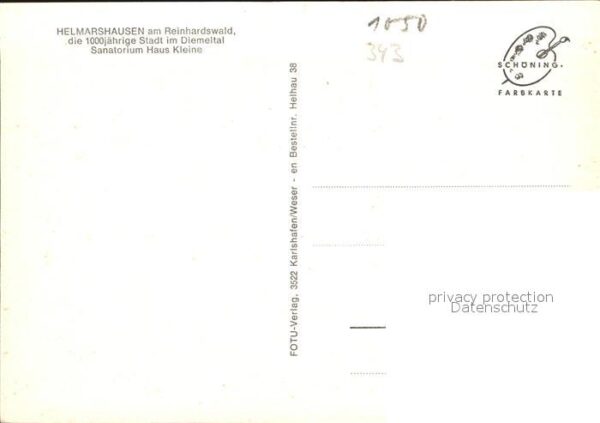 Helmarshausen Sanatorium Haus Kleine am Reinhardswald – Bild 2