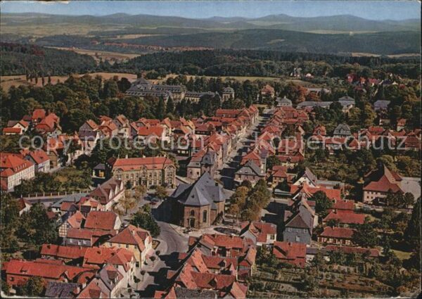 Arolsen Bad Zentrum Kirche Fliegeraufnahme
