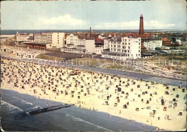 Borkum Strand Hotels Fliegeraufnahme