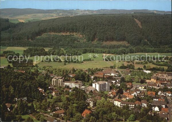 Bad Koenig Odenwald Teilansicht mit Odenwaldklinik Fliegera