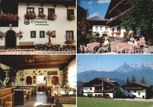 Werfenweng Gasthof Pension Sonneck Terrasse Alpenb