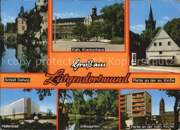 Luetgendortmund Schloss Dellwig Krankenhaus Kirche Volk