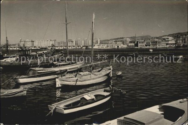 Malaga Andalucia El puerto Hafen Fischerboote