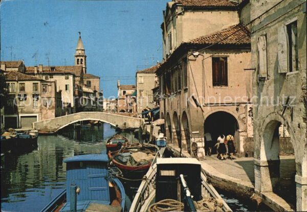 Chioggia Venetien Riva Vena Kanal Brücke