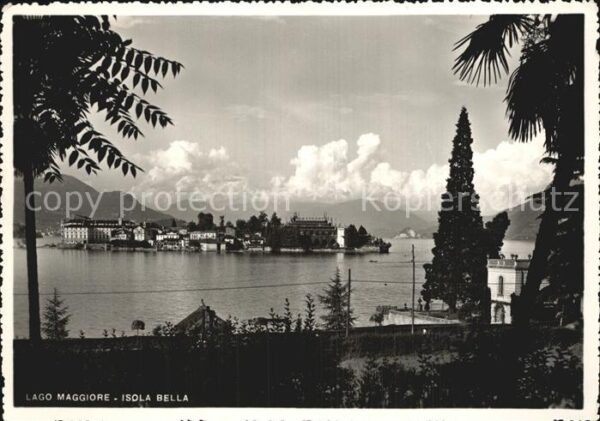 Isola Bella Lago Maggiore Blick auf die Insel