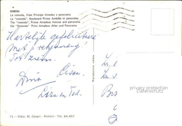 Rimini La rotonda Viale Principe Amedeo e pano – Bild 2