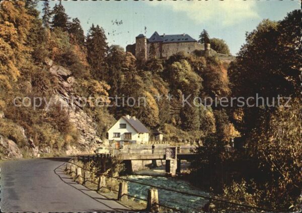 Monschau Die Rur und die Burg