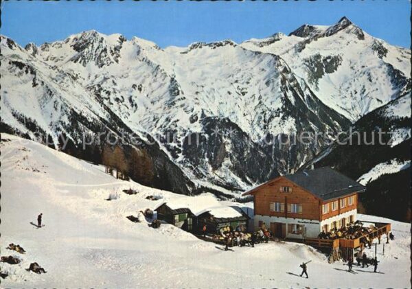 Mallnitz Kaernten Häusler Alm Wintersportplatz mit Ankoge