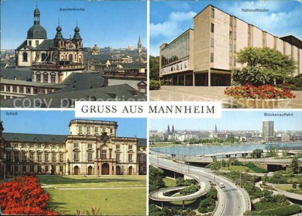 Mannheim Jesuitenkirche Nationaltheater Brückena