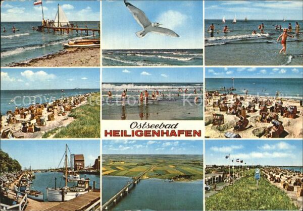 Heiligenhafen Ostseebad Strand Promenade Möwe Hafen Brücke Flie