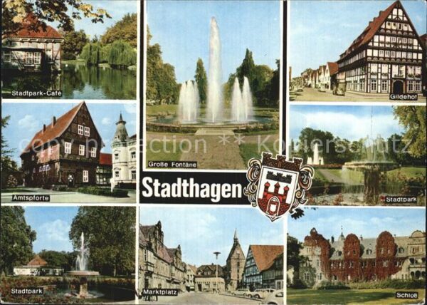 Stadthagen Stadtpark Cafe Teich Amtspforte Marktpl