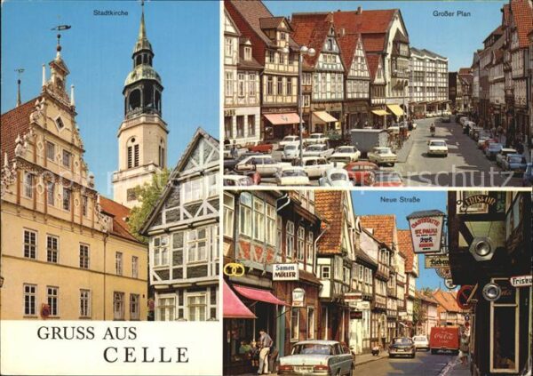 Celle Niedersachsen Stadtkirche Grosser Plan Fachwerkhäuser