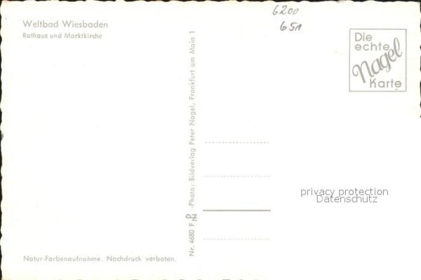 Wiesbaden Rathaus Marktplatz – Bild 2