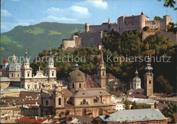 Salzburg Oesterreich Blick von der Humboldtterrasse