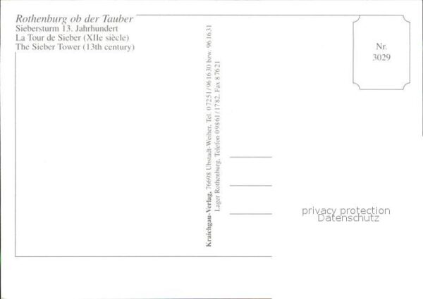 Rothenburg Tauber Siebersturm – Bild 2