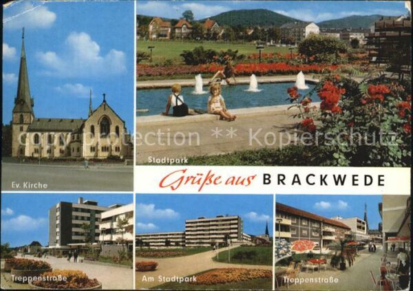 Brackwede Westfalen Stadtpark Treppenstrasse Evangelische K