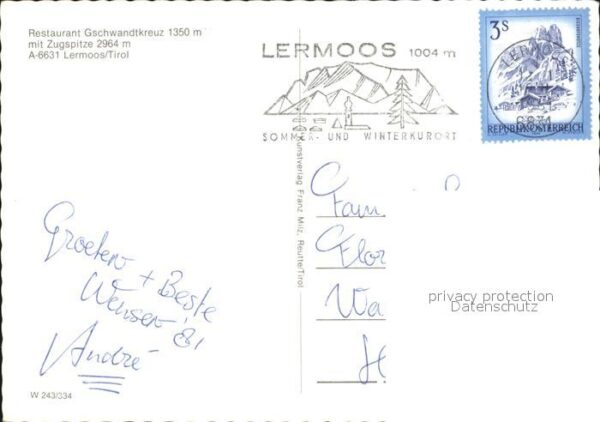 Lermoos Tirol Restaurant Gschwandtkreuz Zugspitze – Bild 2