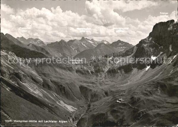 Kempten Allgaeu Kempner Berghütte mit Mädeljoch
