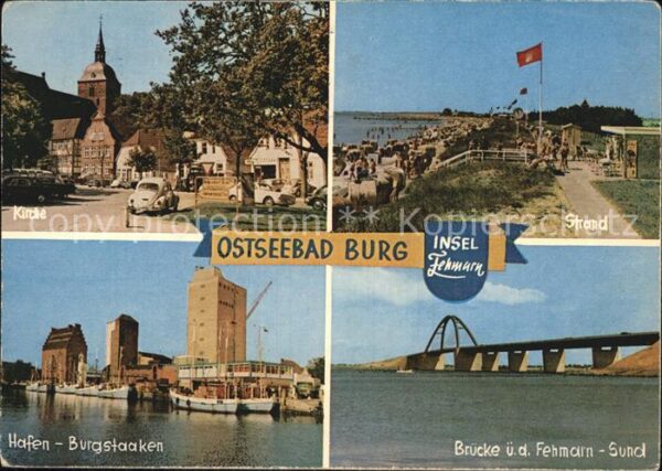 Burg Fehmarn Kirche Hafen Burgstaaken Brücke Strand