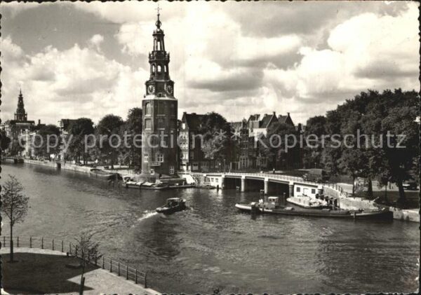 Amsterdam Niederlande Oude Schanz mit Montelbaansturm