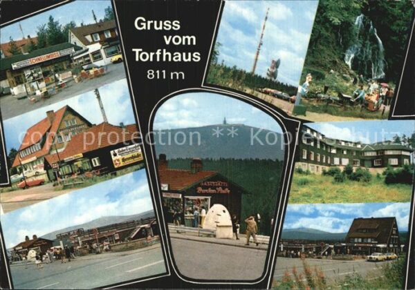 Torfhaus Harz Schnellimbiss Teilansicht Funkturm Wass