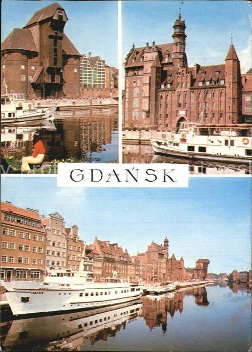 Gdansk Kirche Hafen Anlegestelle Speicherhaus