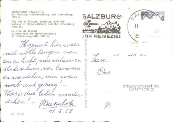 Salzburg Oesterreich Festung Hohensalzburg und Untersberg – Bild 2