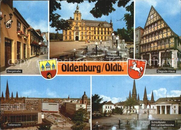 Oldenburg Niedersachsen Bergstrasse Teilansicht Schlossplatz mi