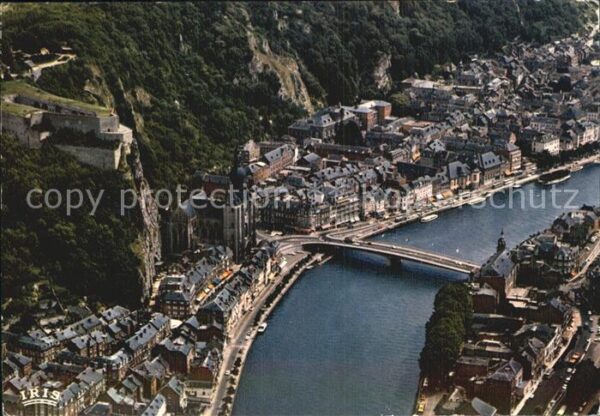 Dinant Wallonie Fliegeraufnahme
