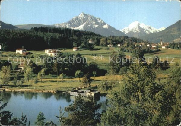 Igls Tirol Lansersee gegen Serles und Habicht