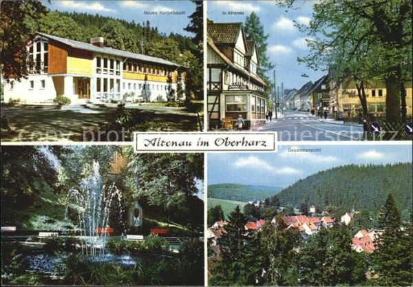 Altenau Harz Kurgebäude Brunnen