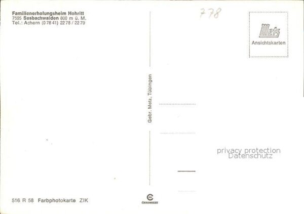 Sasbachwalden Familienerholungsheim Hohritt – Bild 2