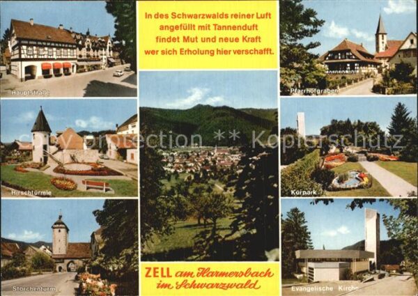 Zell Harmersbach Pfarrhofgraben Evangelische Kirche Stor