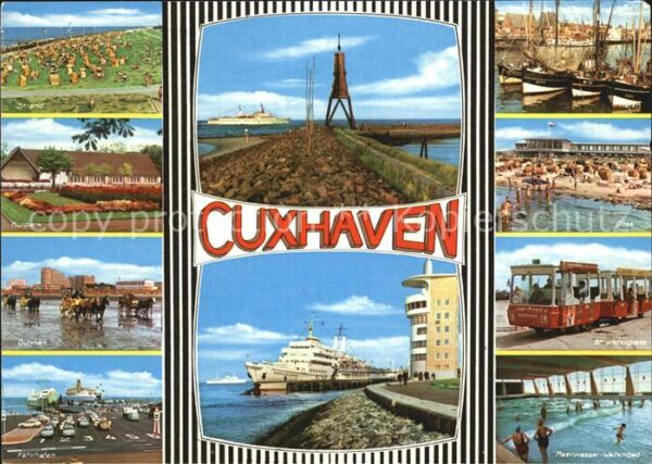 Cuxhaven Nordseebad Kurpark Duhnen Strandexpress Fährhafen
