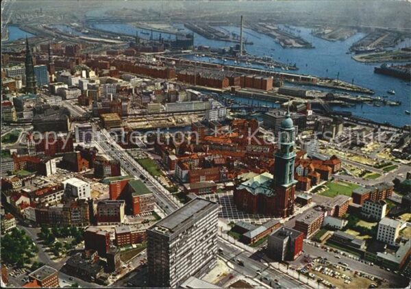 Hamburg Michel Ost-West-Strasse Hafen