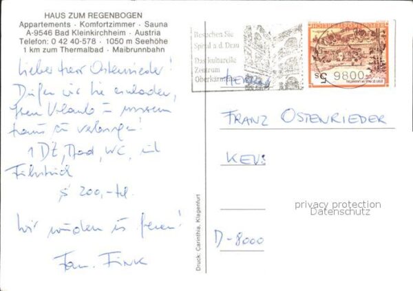 Bad Kleinkirchheim Kaernten Haus zum Regenbogen – Bild 2