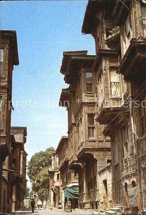 Istanbul Constantinopel Une vue de Lanciennes maisons de Istanb