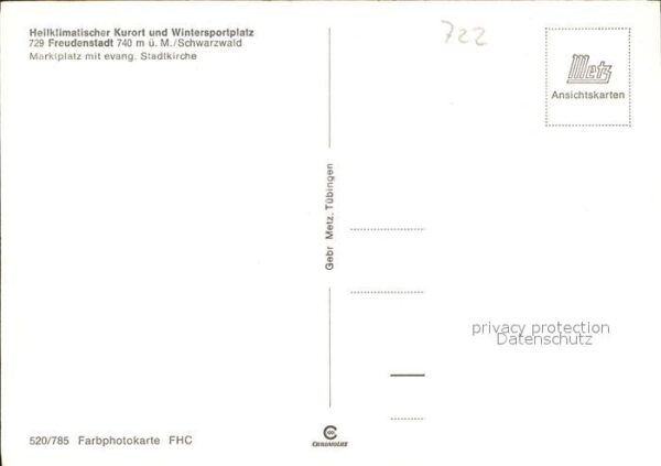 Freudenstadt Marktplatz evangelische Stadtkirche – Bild 2