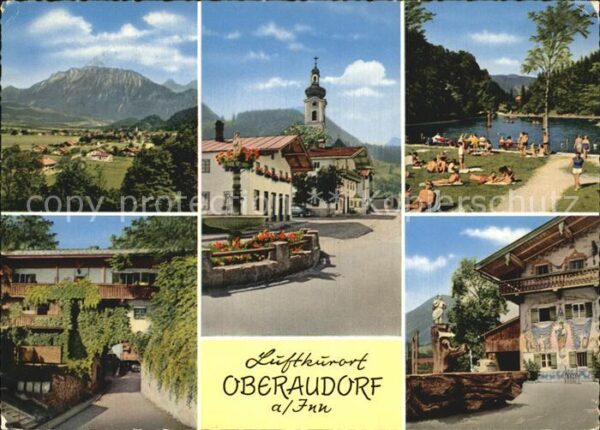 Oberaudorf Kaisergebirge Marienplatz Strandbad Lue