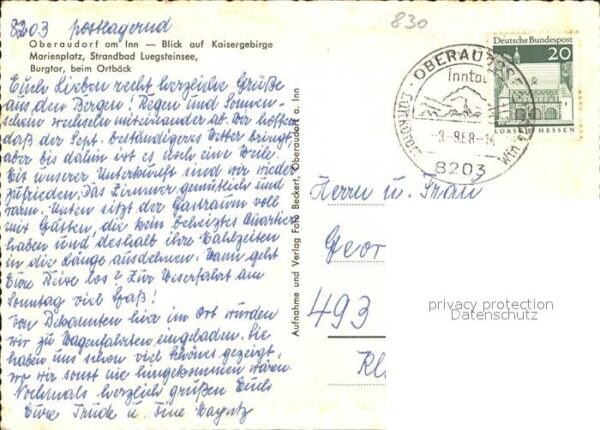 Oberaudorf Kaisergebirge Marienplatz Strandbad Lue – Bild 2