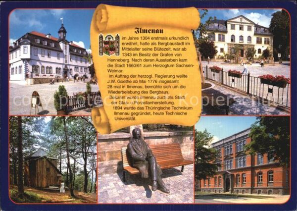 Ilmenau Thueringen Rathaus Amtshaus Goethehäuschen Kickelh