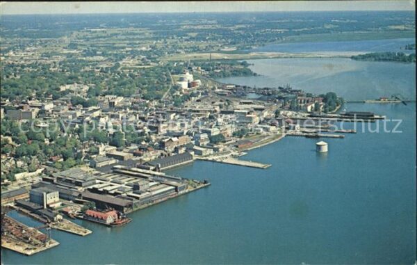 Kingston Ontario Fliegeraufnahme Rideau Canal Business S